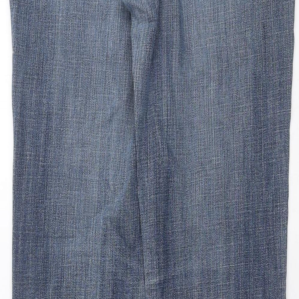 House of Denim Womens Blue  Denim Straight Jeans Size 12 L30 in