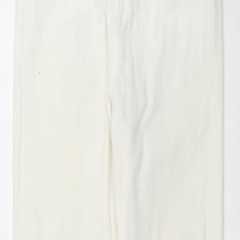 Topshop Womens Ivory  Denim Skinny Jeans Size 26 in L27 in