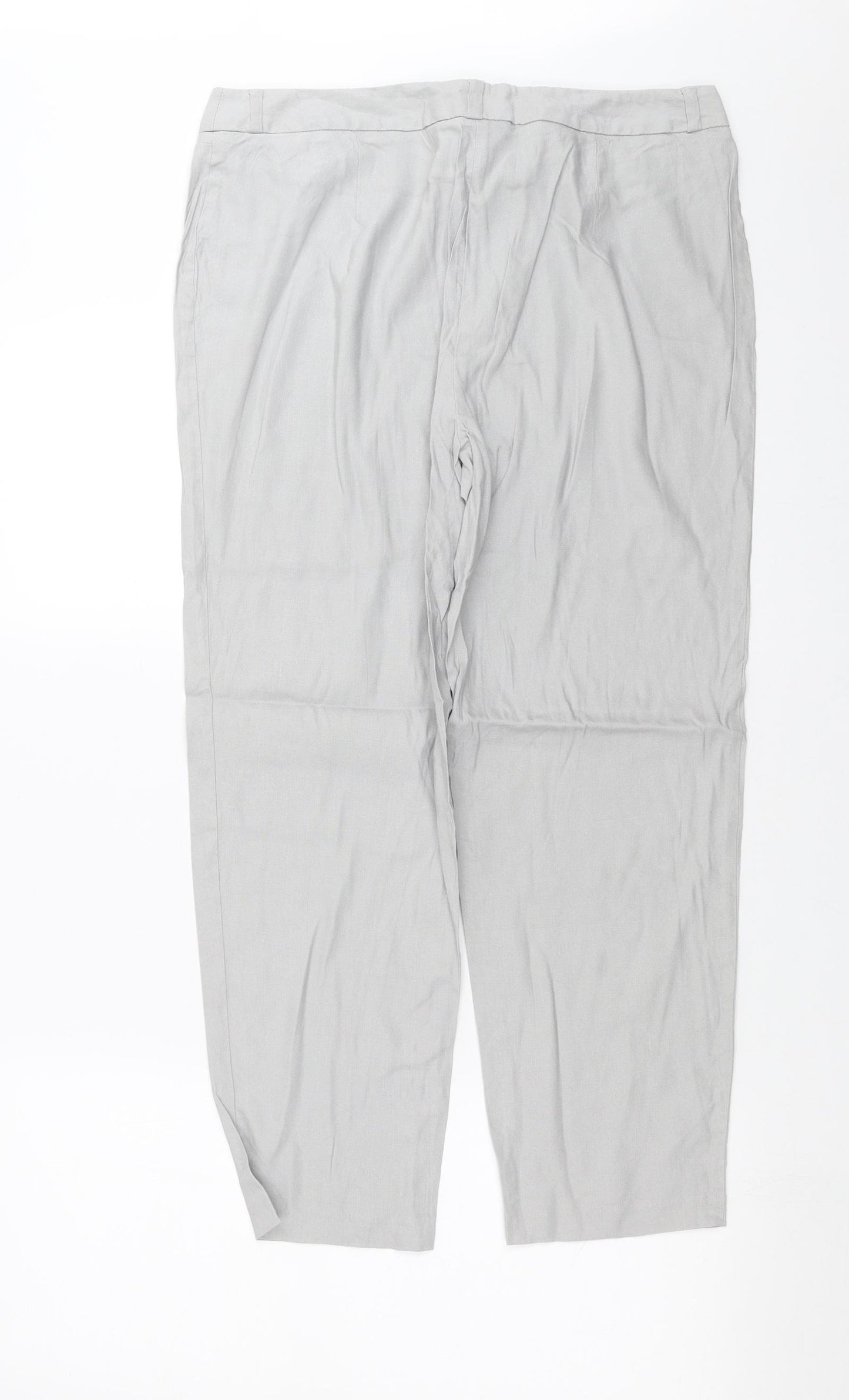 Marks and Spencer Womens Grey   Trousers  Size 14 L25 in