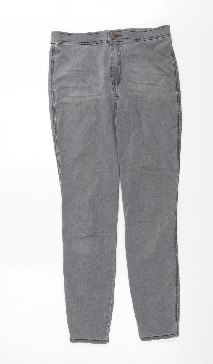 ASOS Womens Grey Denim Skinny Jeans Size 32 in L29 in