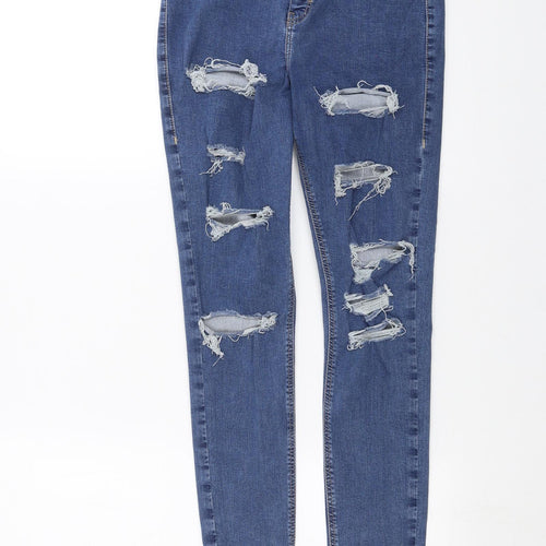 Topshop Womens Blue  Denim Skinny Jeans Size 26 in L26 in