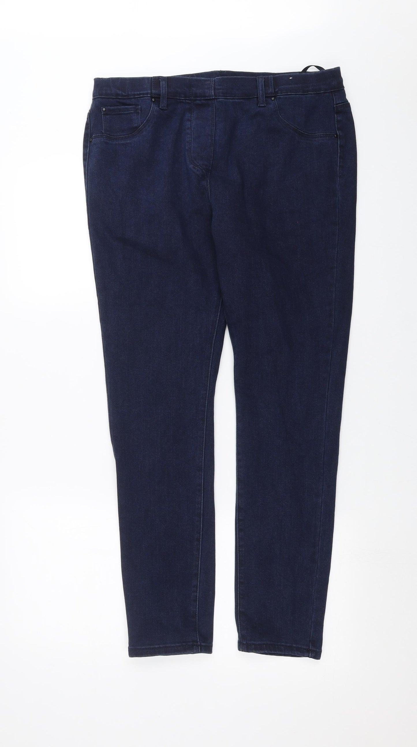 Roman Womens Blue  Denim Jegging Jeans Size 16 L29 in