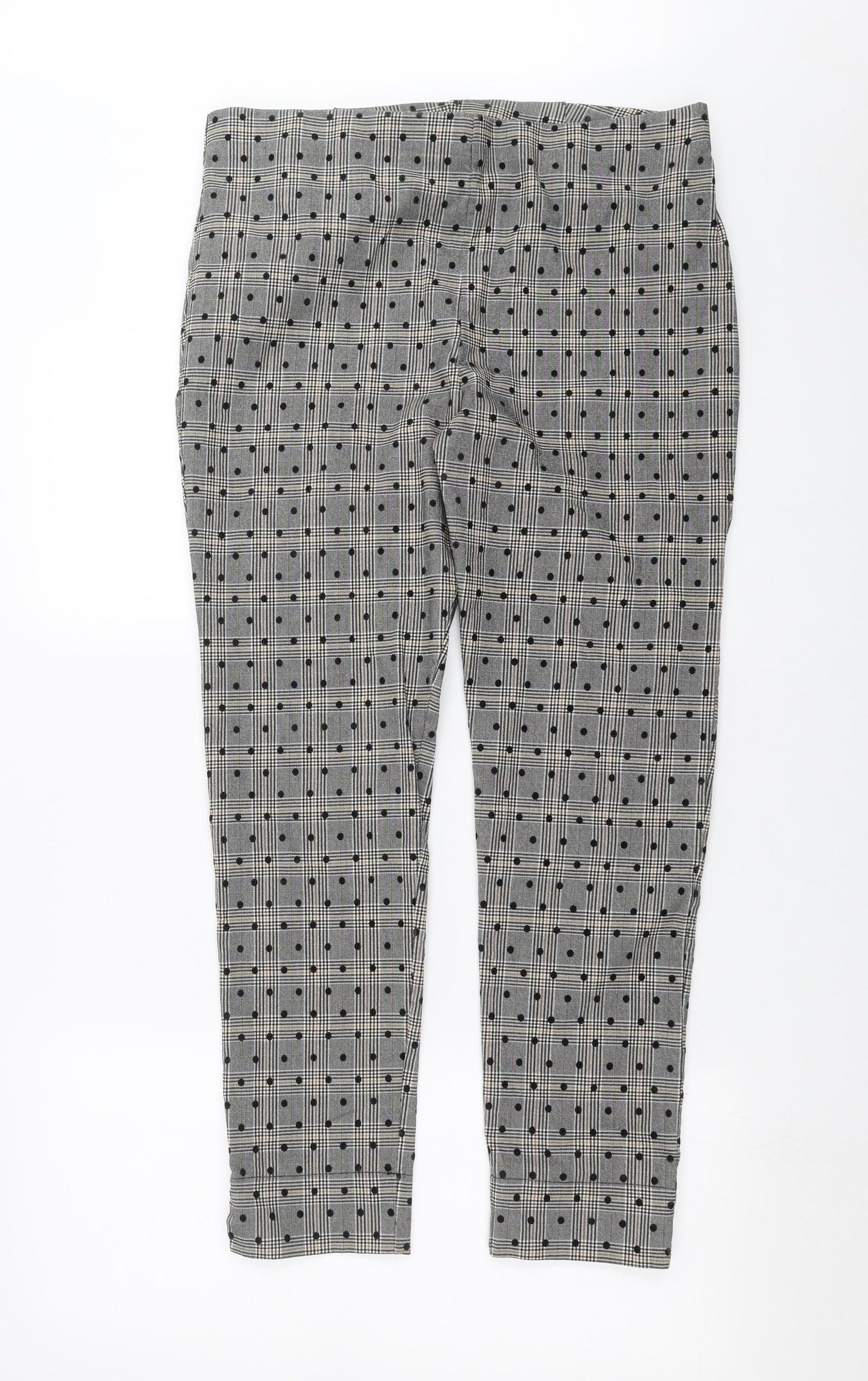 Roman Womens Grey Check  Trousers  Size 20 L27 in