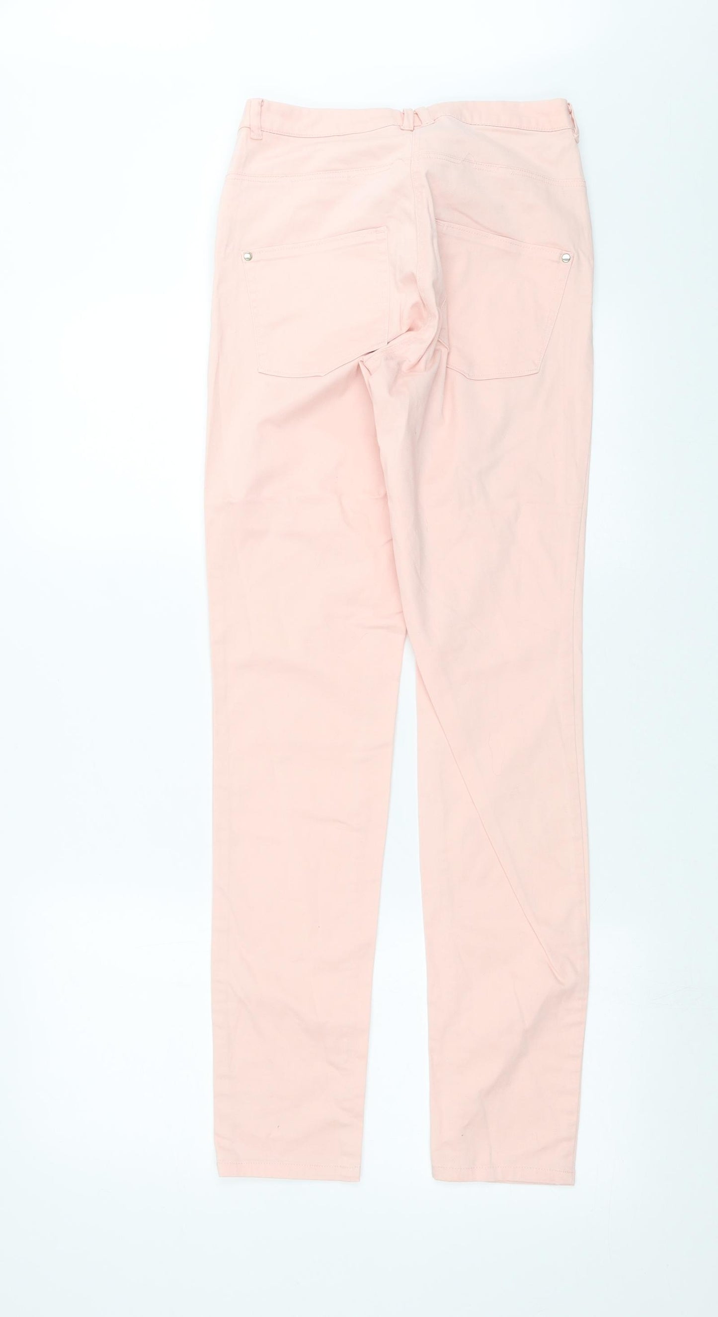 H&M Womens Pink  Denim Skinny Jeans Size 8 L30 in