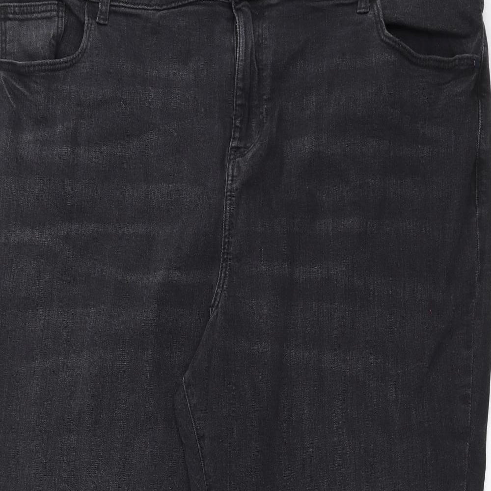 TU Womens Grey  Denim Straight Jeans Size 22 L26 in