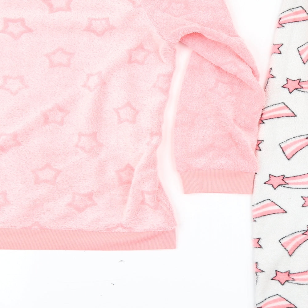 love to lounge Womens Pink Solid  Top Pyjama Set Size L