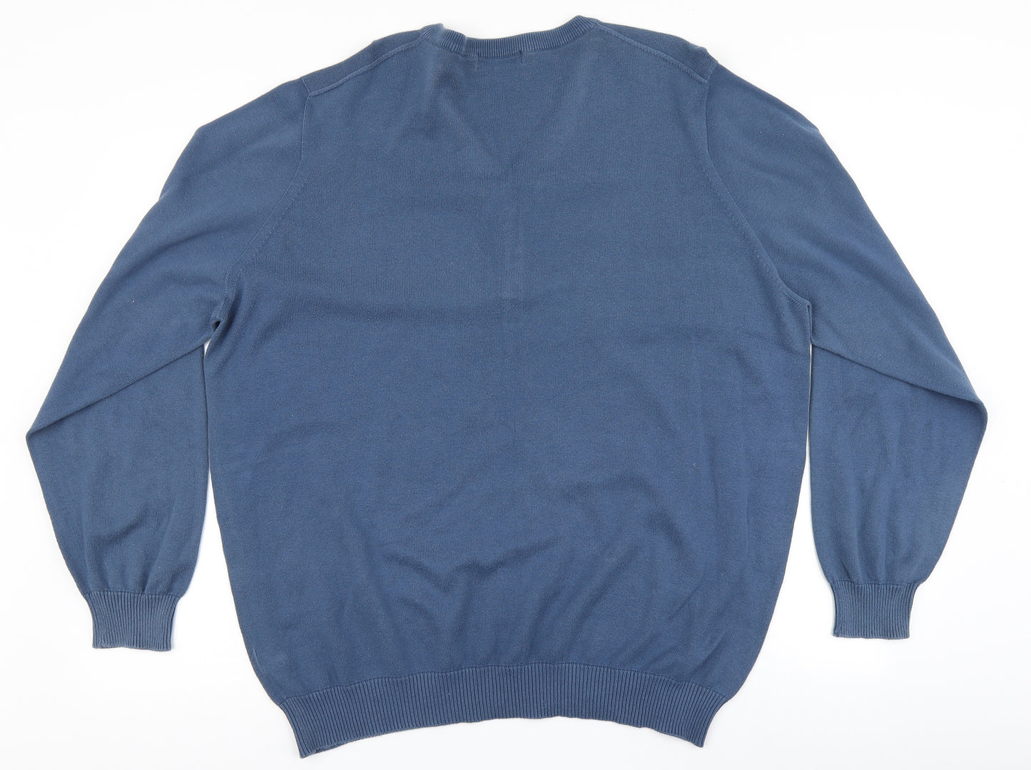 Marks and Spencer Mens Blue   Henley Jumper Size XL