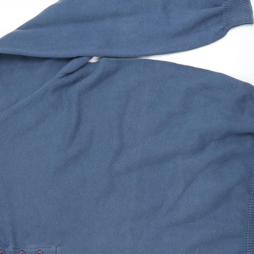 Marks and Spencer Mens Blue   Henley Jumper Size XL