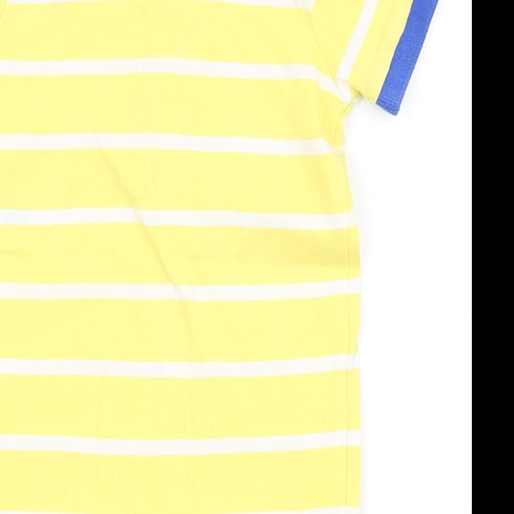 Ralph Lauren Boys White Striped  Romper One-Piece Size 0-3 Months