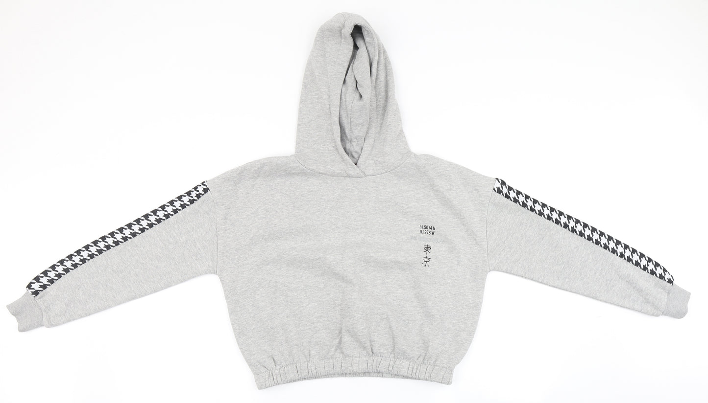 George Girls Grey   Pullover Hoodie Size 11-12 Years