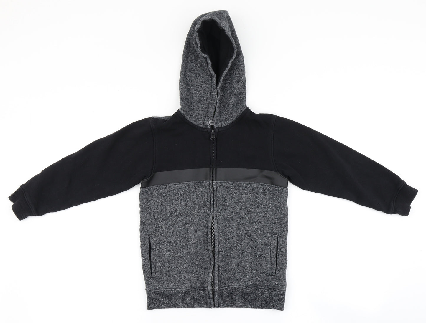 Matalan Boys Grey   Full Zip Hoodie Size 7 Years