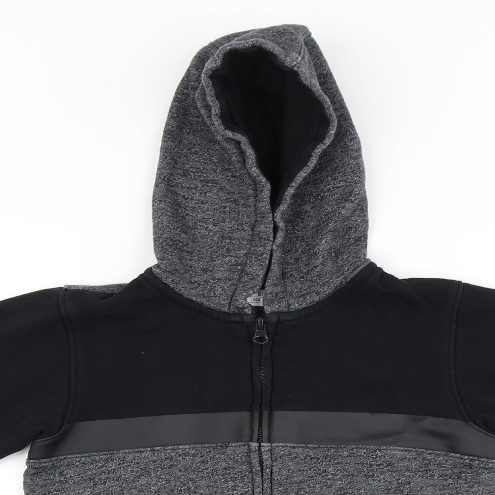 Matalan Boys Grey   Full Zip Hoodie Size 7 Years