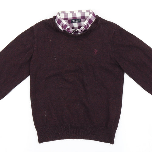 NEXT Boys Purple   Pullover Jumper Size 4 Years