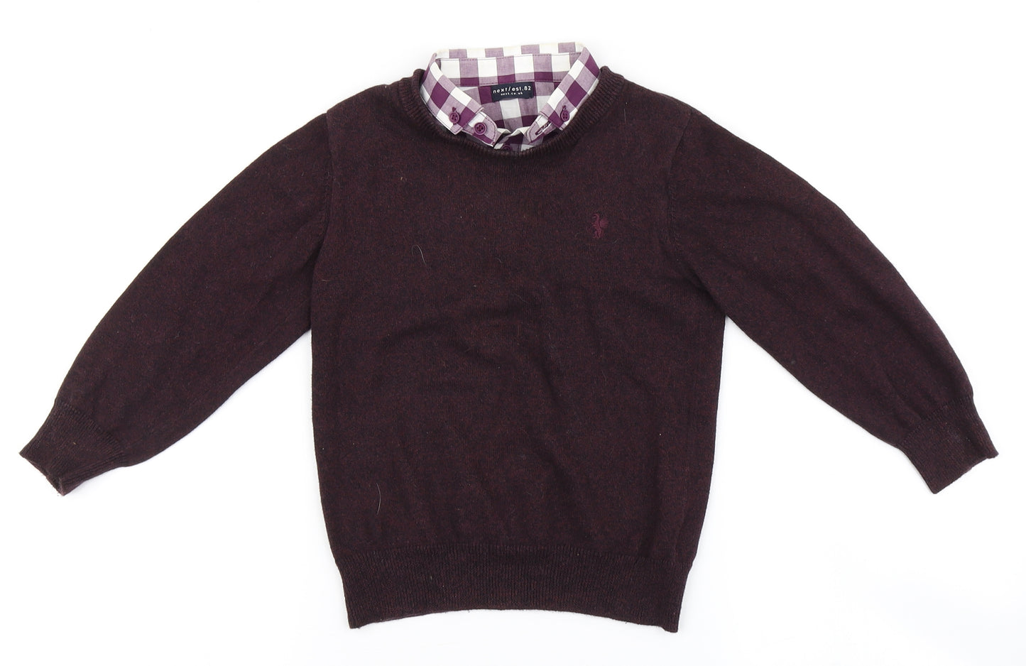 NEXT Boys Purple   Pullover Jumper Size 4 Years