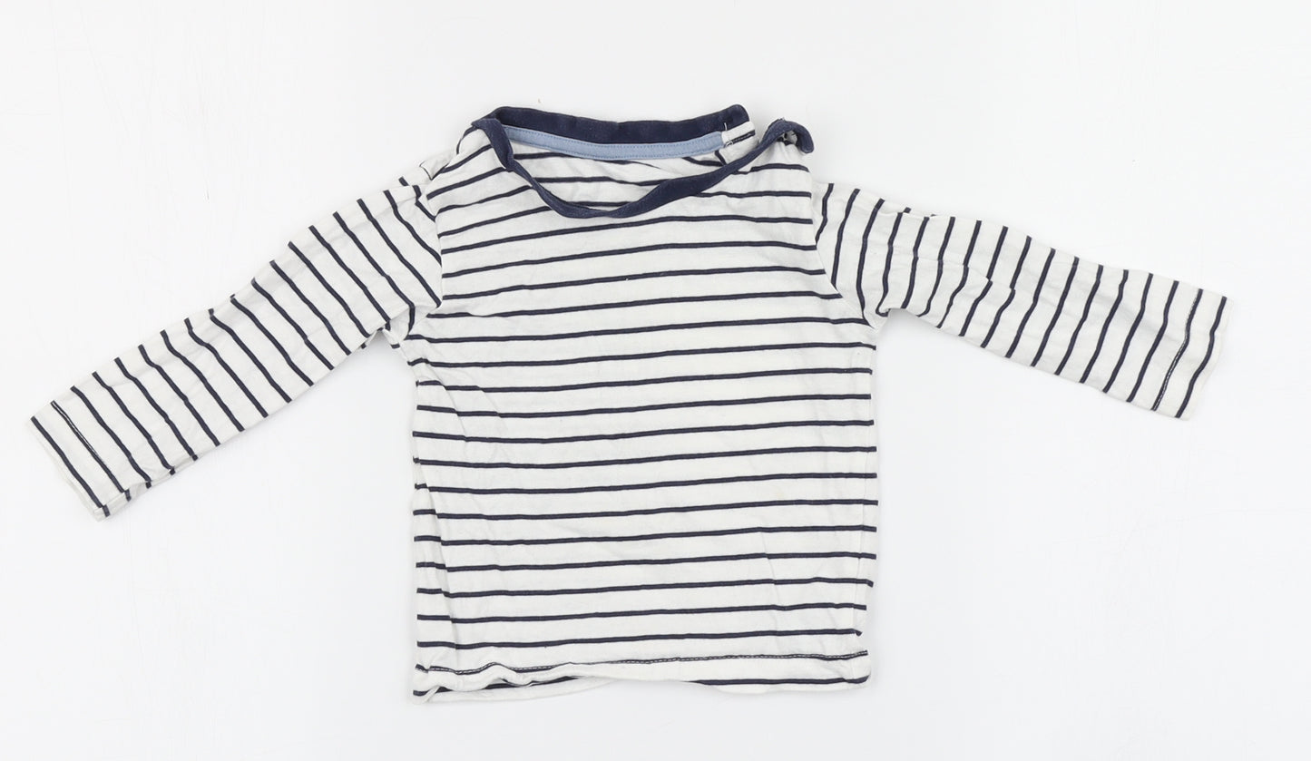 Matalan Boys Multicoloured Striped  Basic T-Shirt Size 9-12 Months