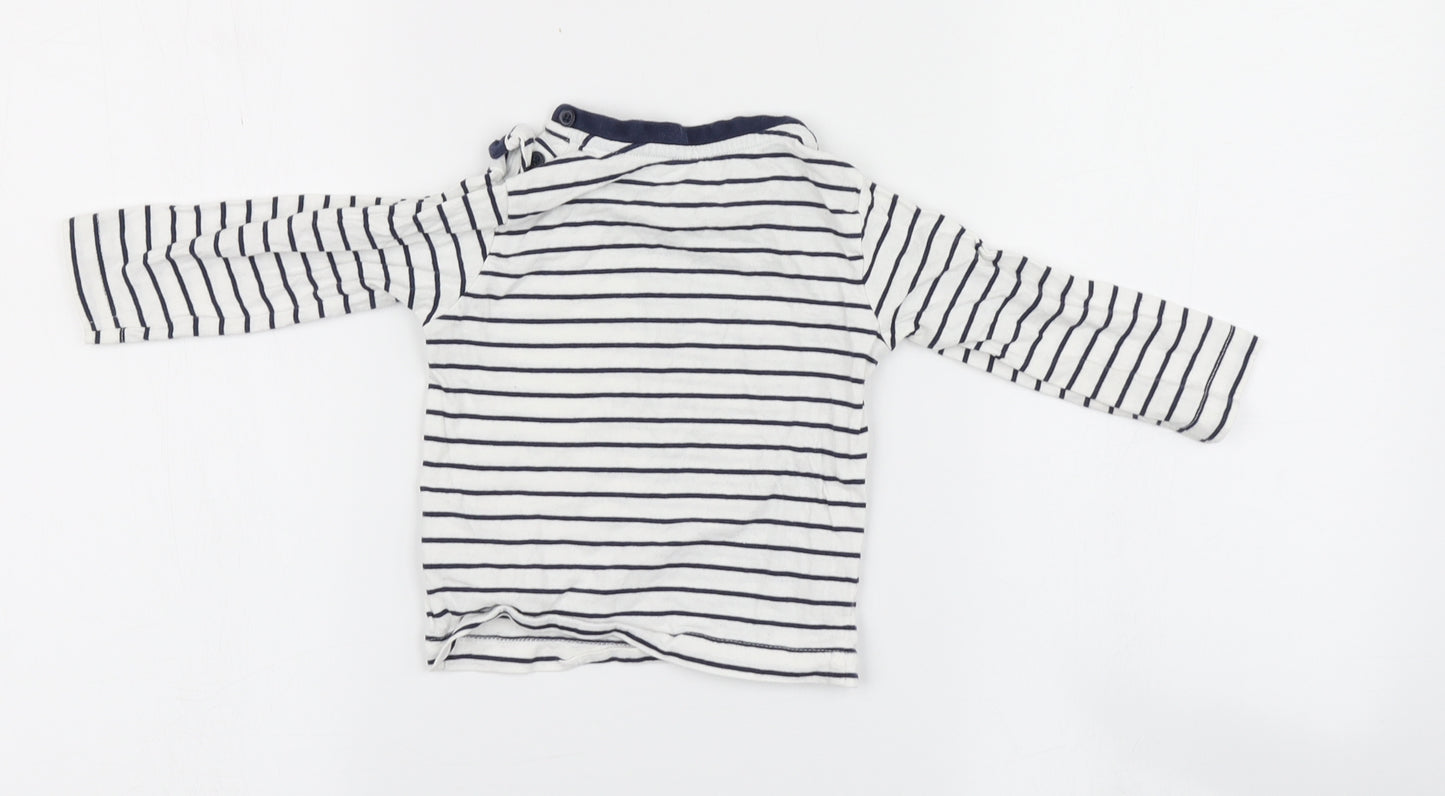 Matalan Boys Multicoloured Striped  Basic T-Shirt Size 9-12 Months
