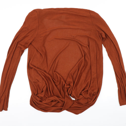 H&M Womens Orange   Cardigan Jumper Size XL