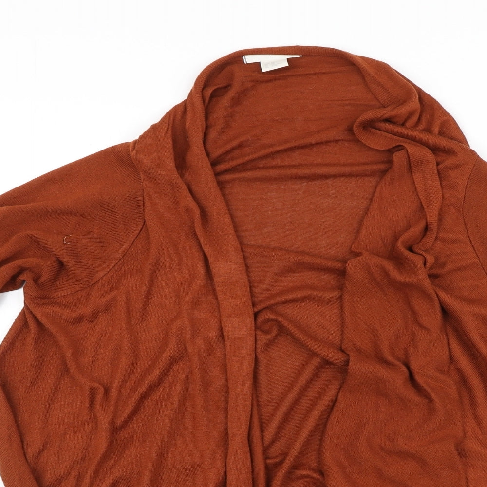 H&M Womens Orange   Cardigan Jumper Size XL