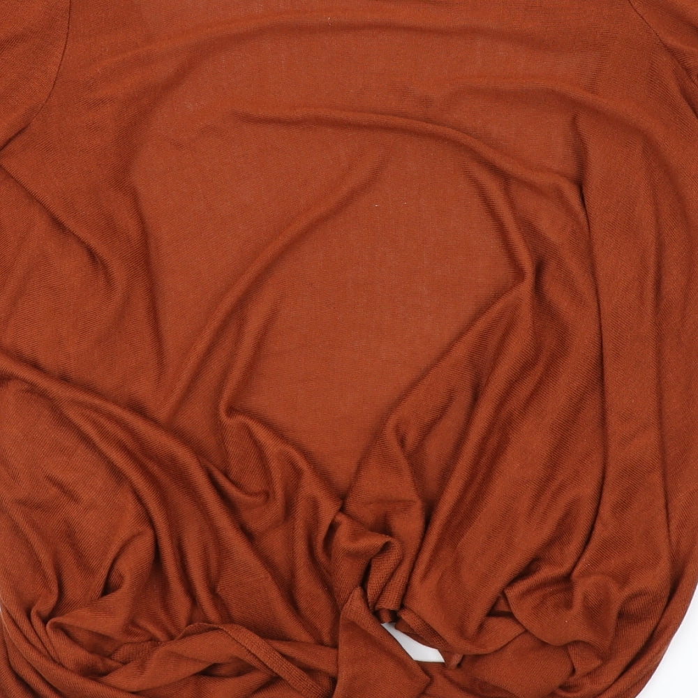 H&M Womens Orange   Cardigan Jumper Size XL