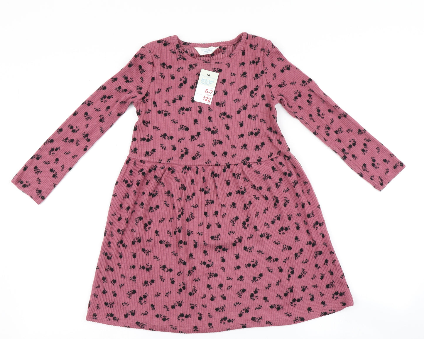 Primark Girls Purple   Skater Dress  Size 6-7 Years