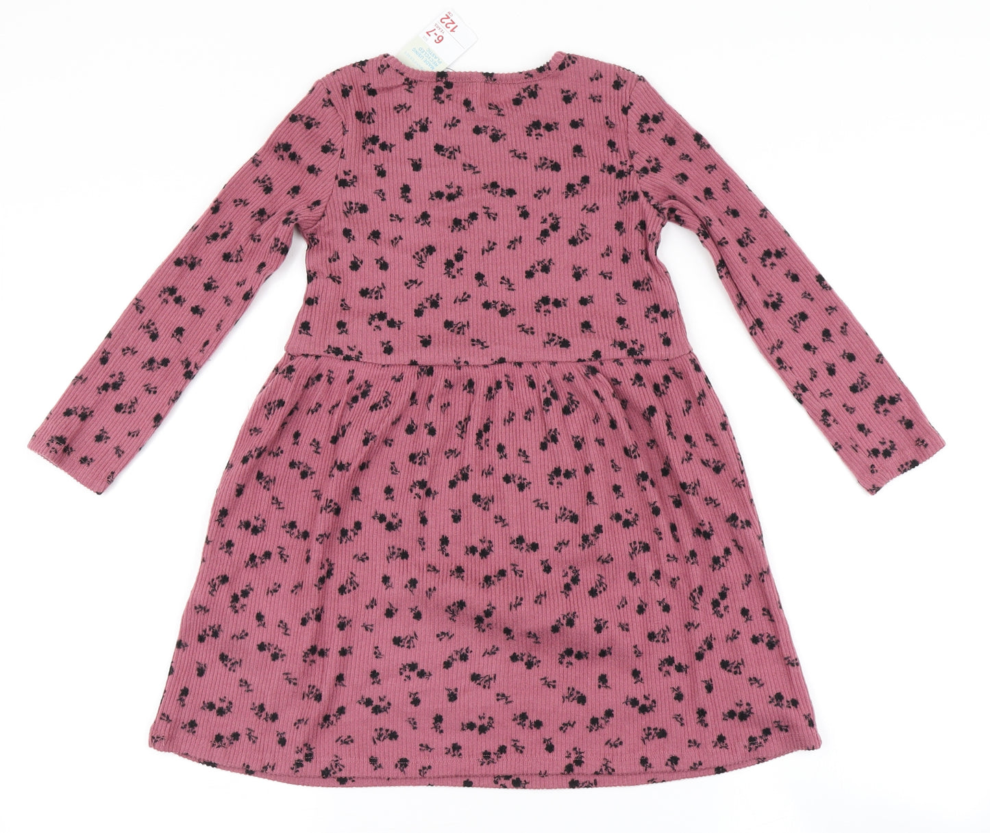Primark Girls Purple   Skater Dress  Size 6-7 Years