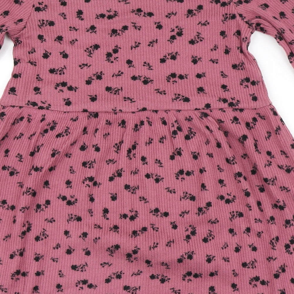 Primark Girls Purple   Skater Dress  Size 6-7 Years