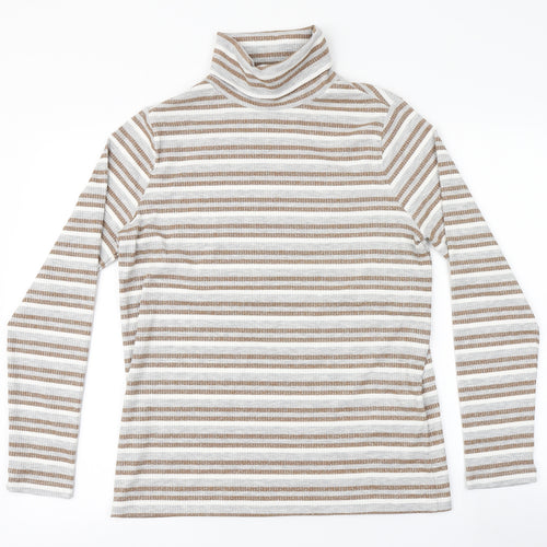 Marks and Spencer Womens Multicoloured Striped  Pullover Jumper Size 16