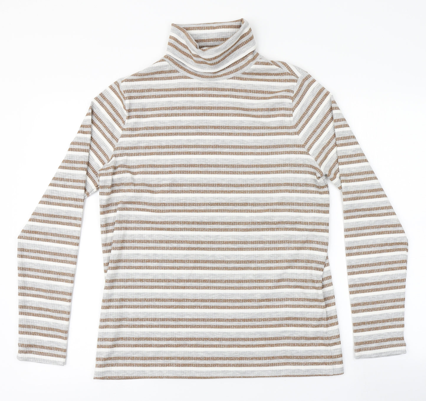 Marks and Spencer Womens Multicoloured Striped  Pullover Jumper Size 16