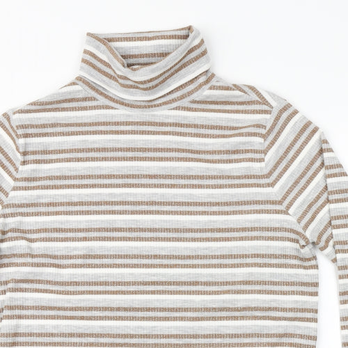 Marks and Spencer Womens Multicoloured Striped  Pullover Jumper Size 16