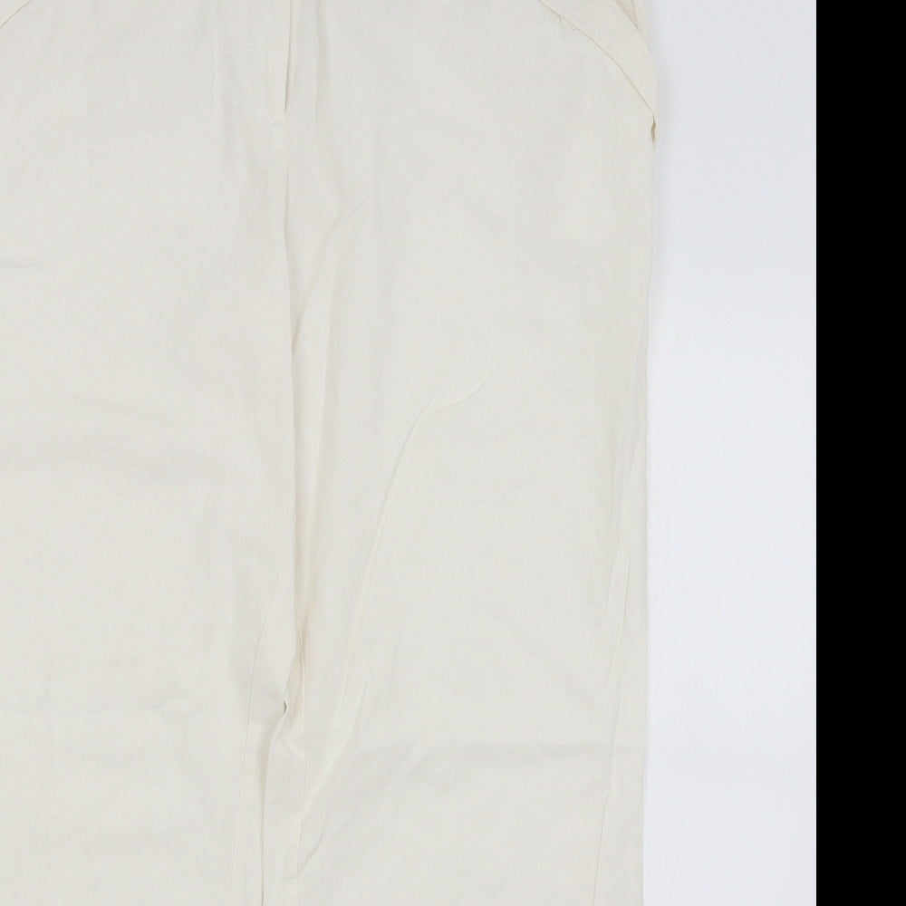 New Look Womens White   Trousers  Size 16 L28.5 in