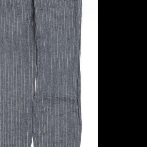 RESERVED Womens Blue Striped  Trousers  Size 6 L31 in