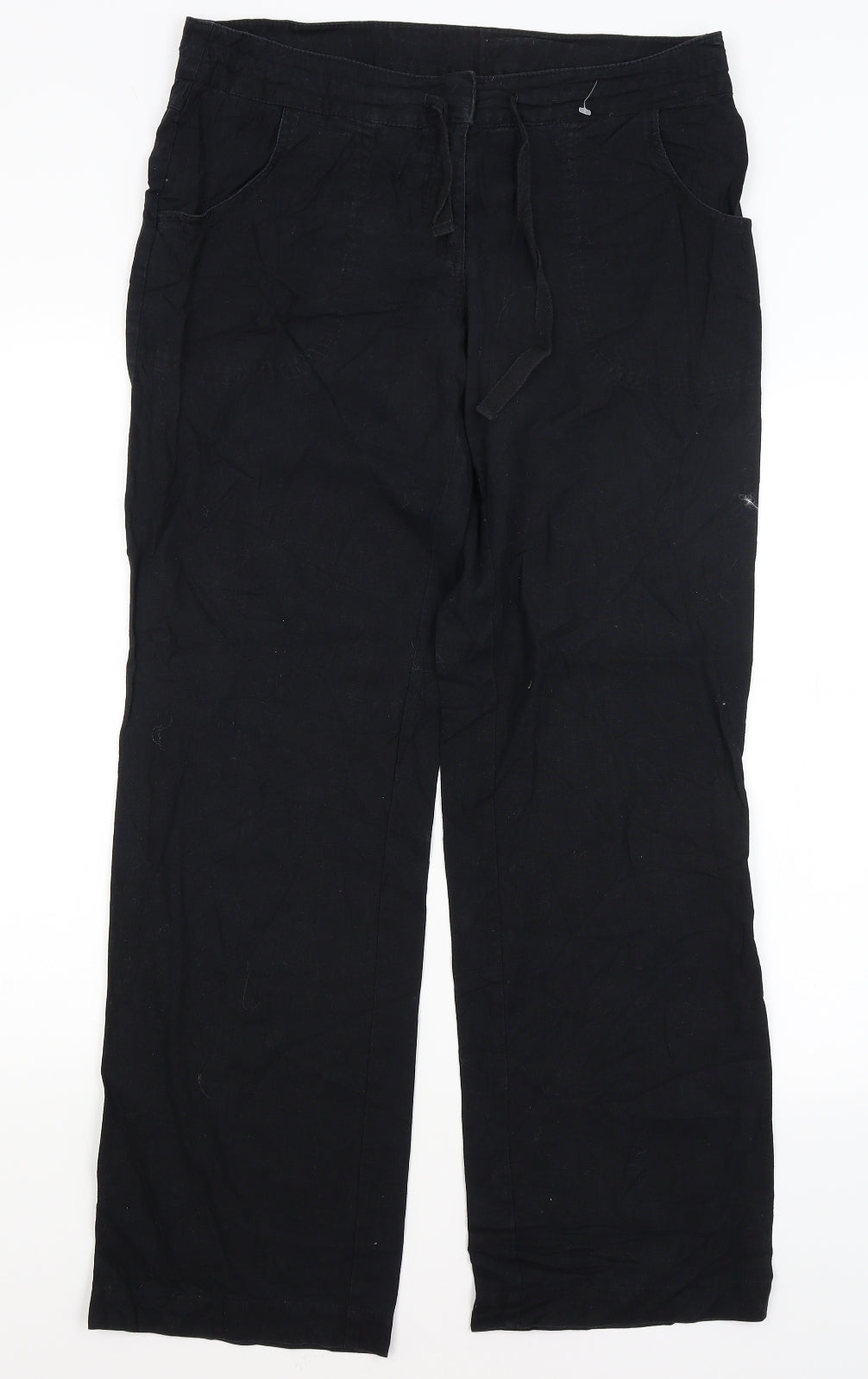 Colours Womens Black   Trousers  Size 12 L32 in
