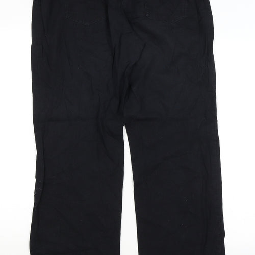Colours Womens Black   Trousers  Size 12 L32 in