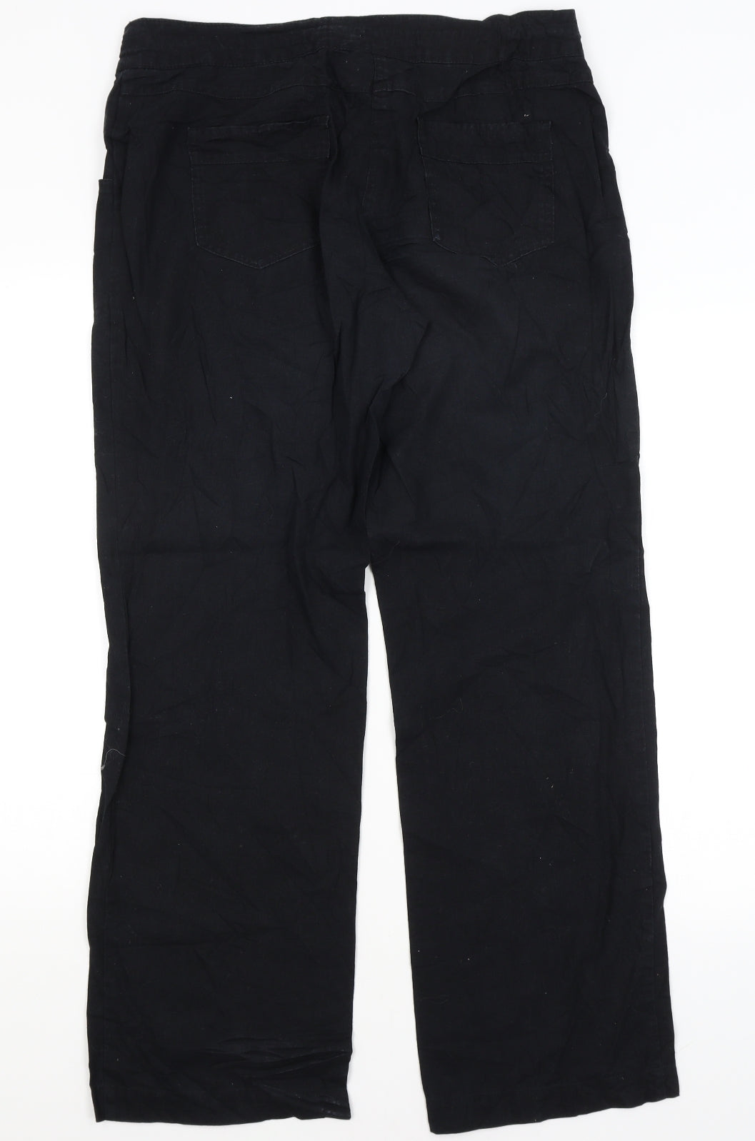 Colours Womens Black   Trousers  Size 12 L32 in