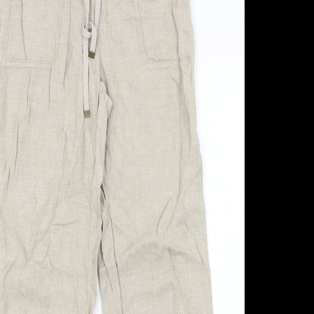 George Womens Beige   Trousers  Size 8 L27.5 in