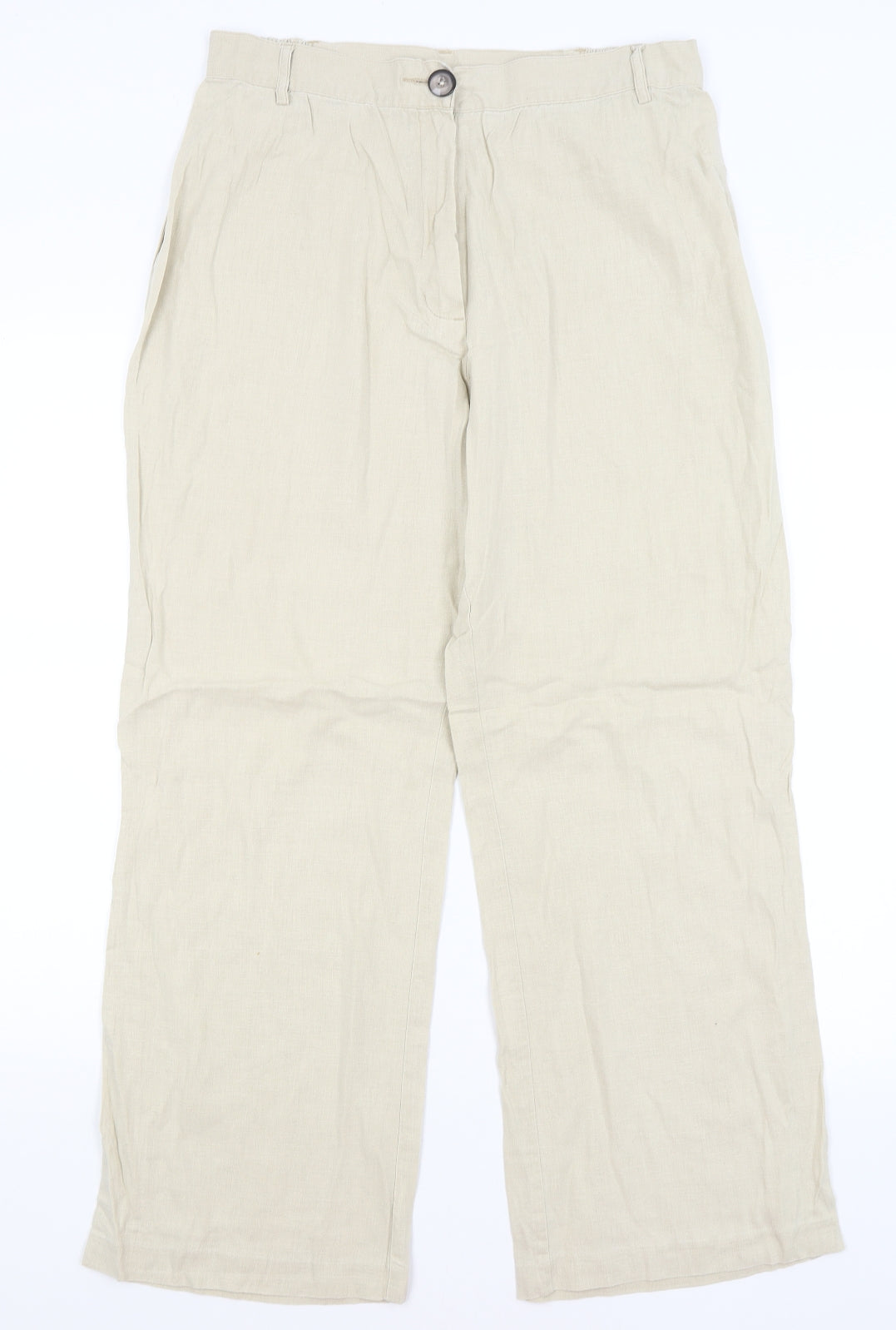 M&S Womens Beige   Trousers  Size 16 L28 in
