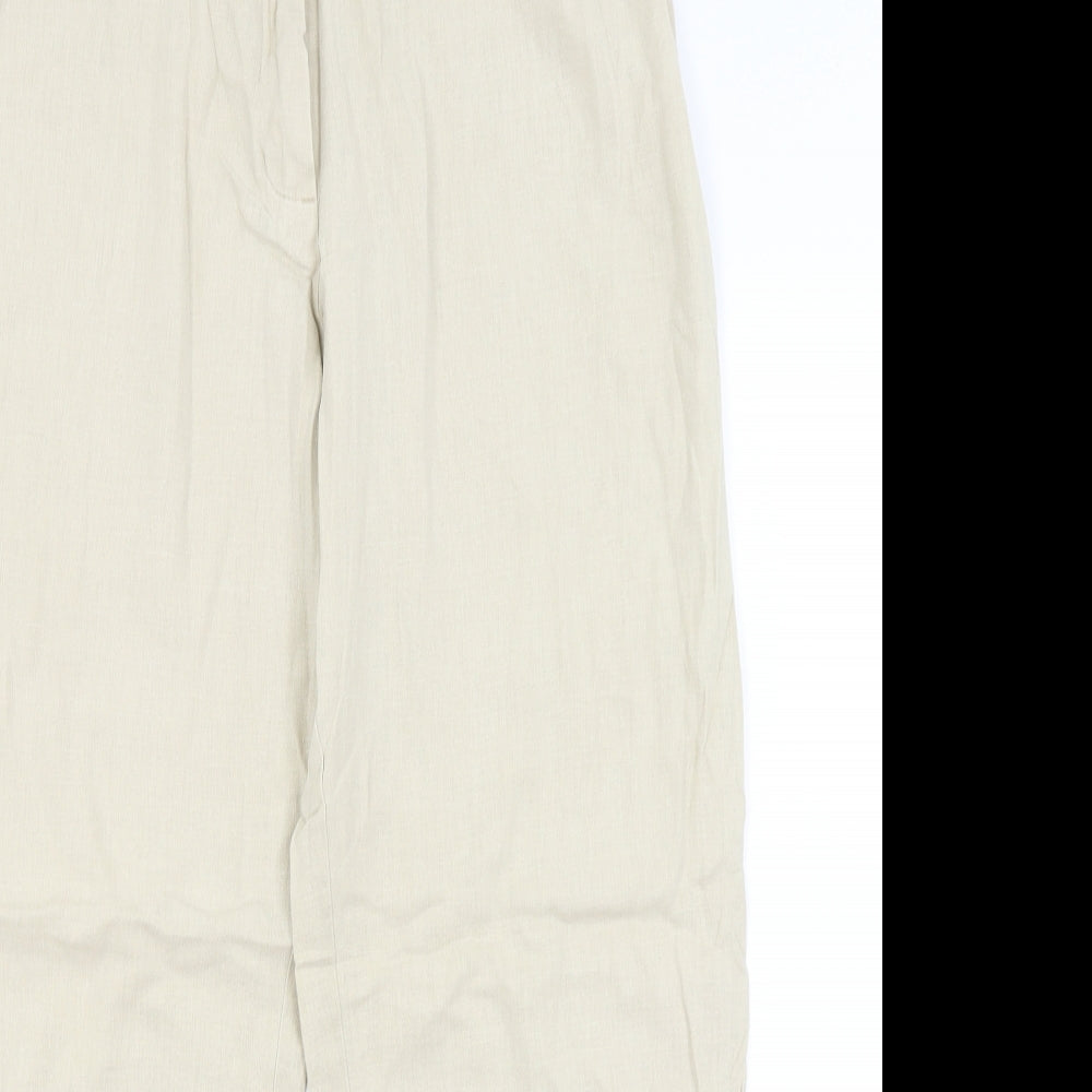 M&S Womens Beige   Trousers  Size 16 L28 in