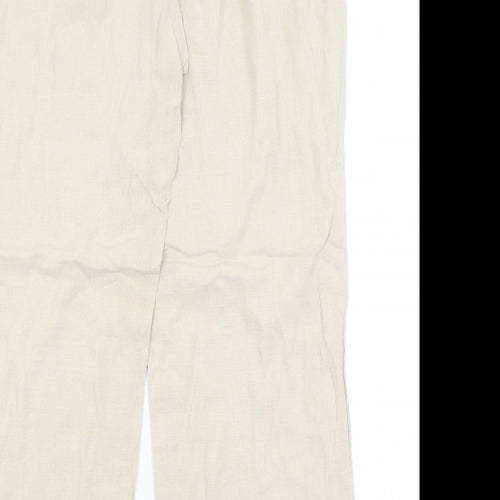 M&S Womens Beige   Trousers  Size 16 L28 in