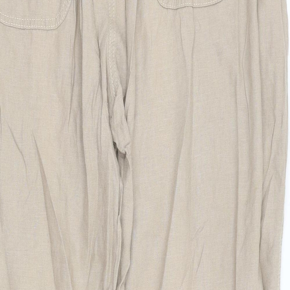 M&S Womens Brown   Trousers  Size 20 L29.5 in