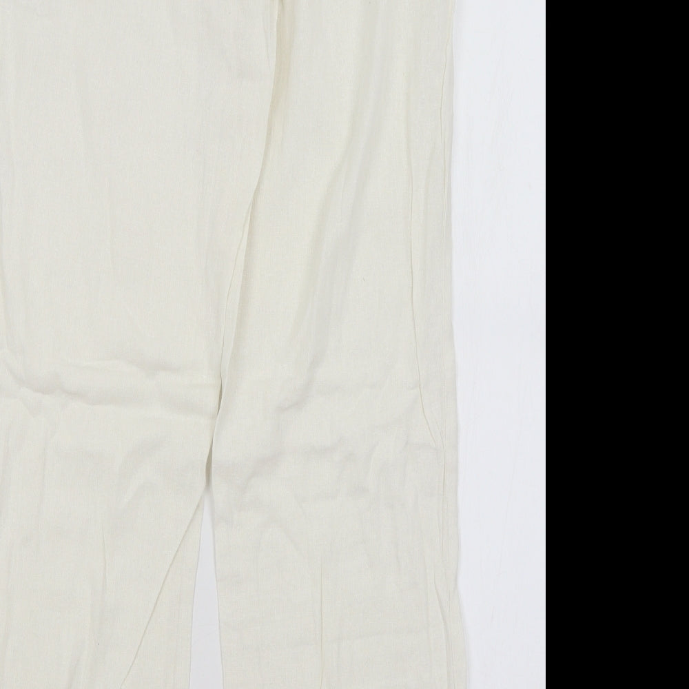 Atmosphere Womens White   Trousers  Size 14 L29 in