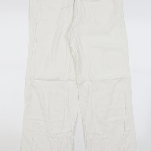 NEXT Womens White   Trousers  Size 10 L28 in