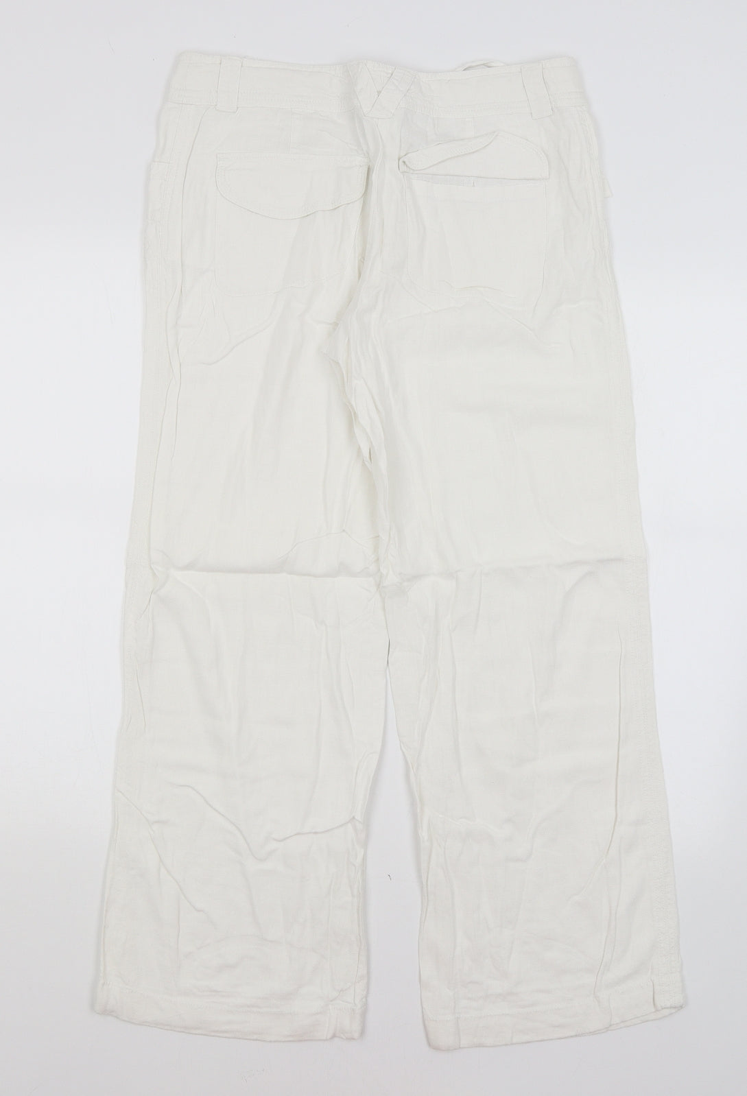 NEXT Womens White   Trousers  Size 10 L28 in