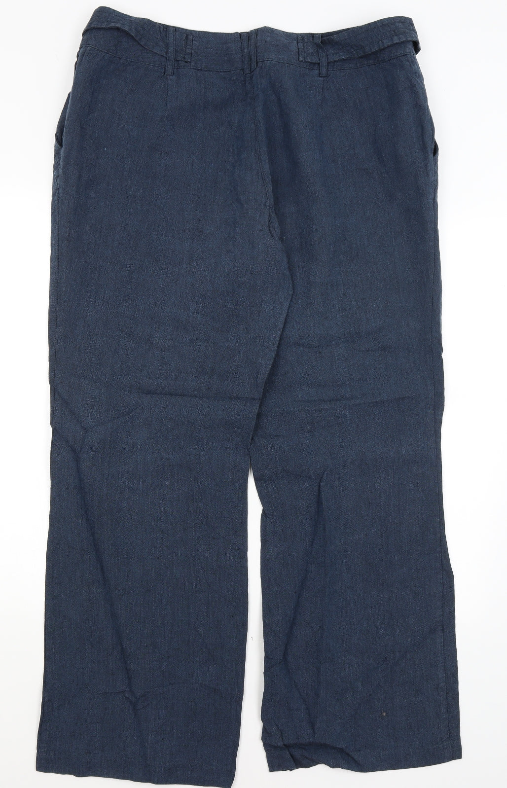 Monsoon Womens Blue   Trousers  Size 16 L29.5 in