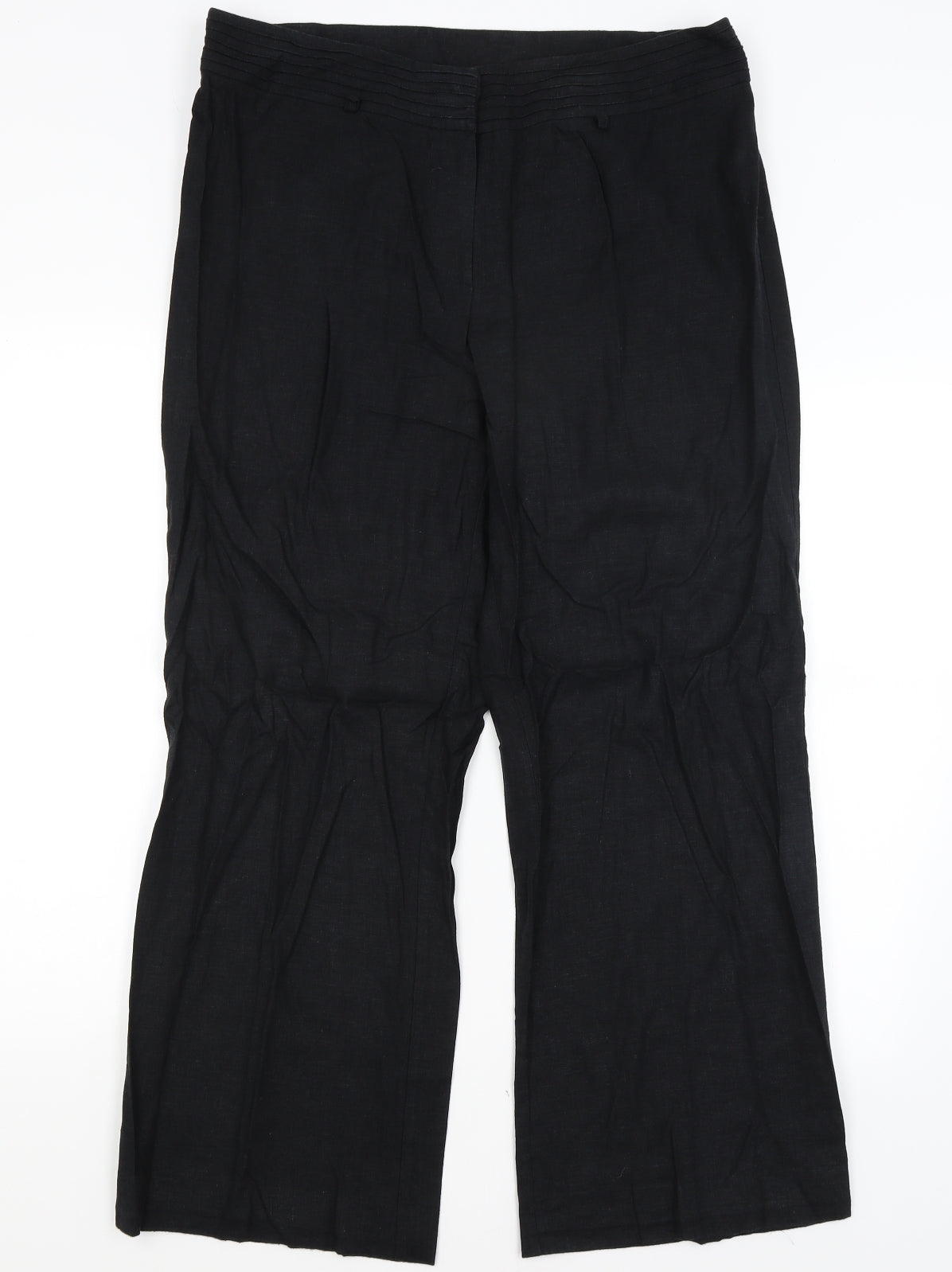 BHS Womens Black   Trousers  Size 16 L28 in