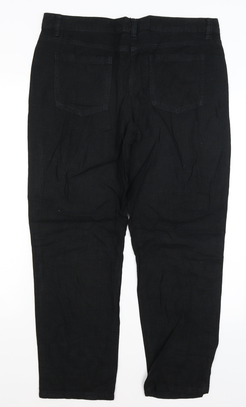 NEXT Womens Black   Trousers  Size 14 L28 in