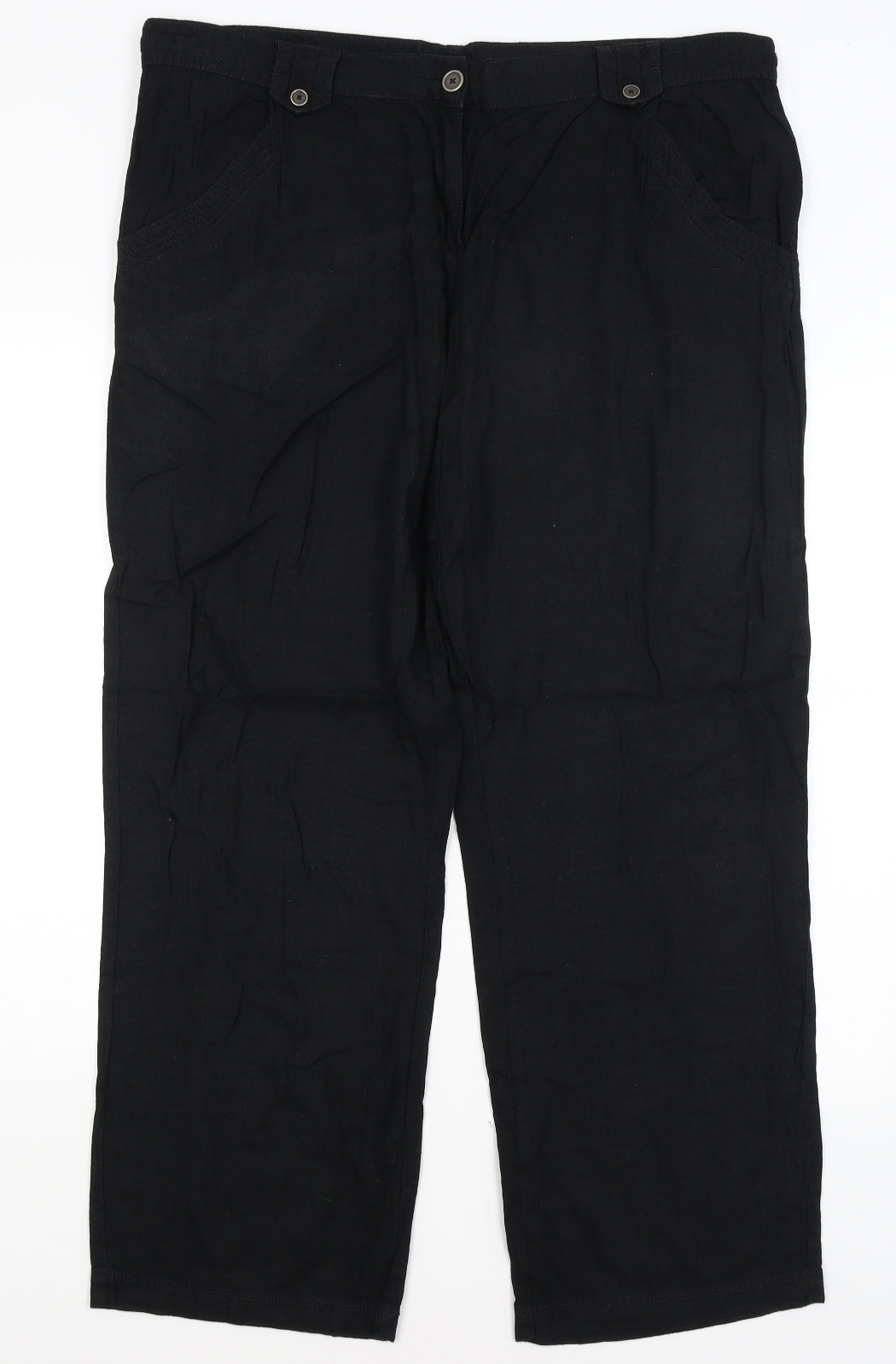 Collection Womens Black   Trousers  Size 18 L29.5 in