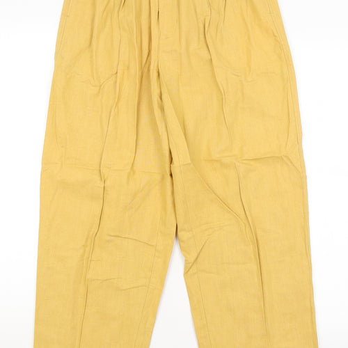 Imitz Womens Yellow   Trousers  Size M L27 in
