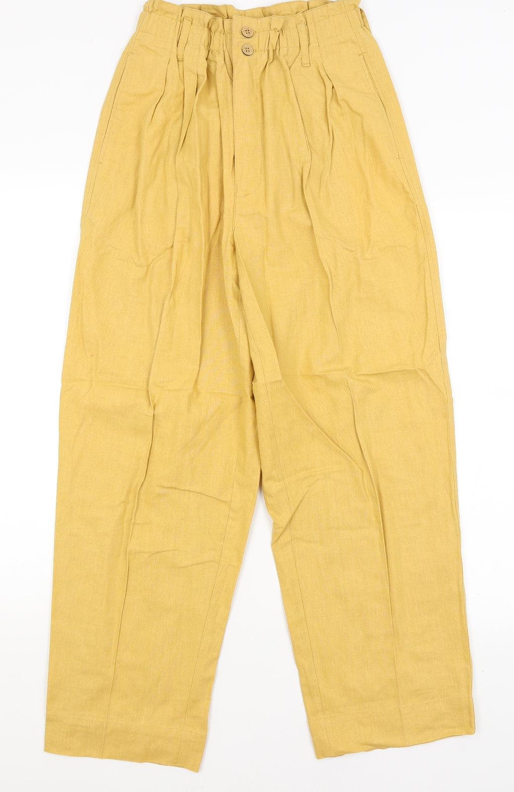 Imitz Womens Yellow   Trousers  Size M L27 in