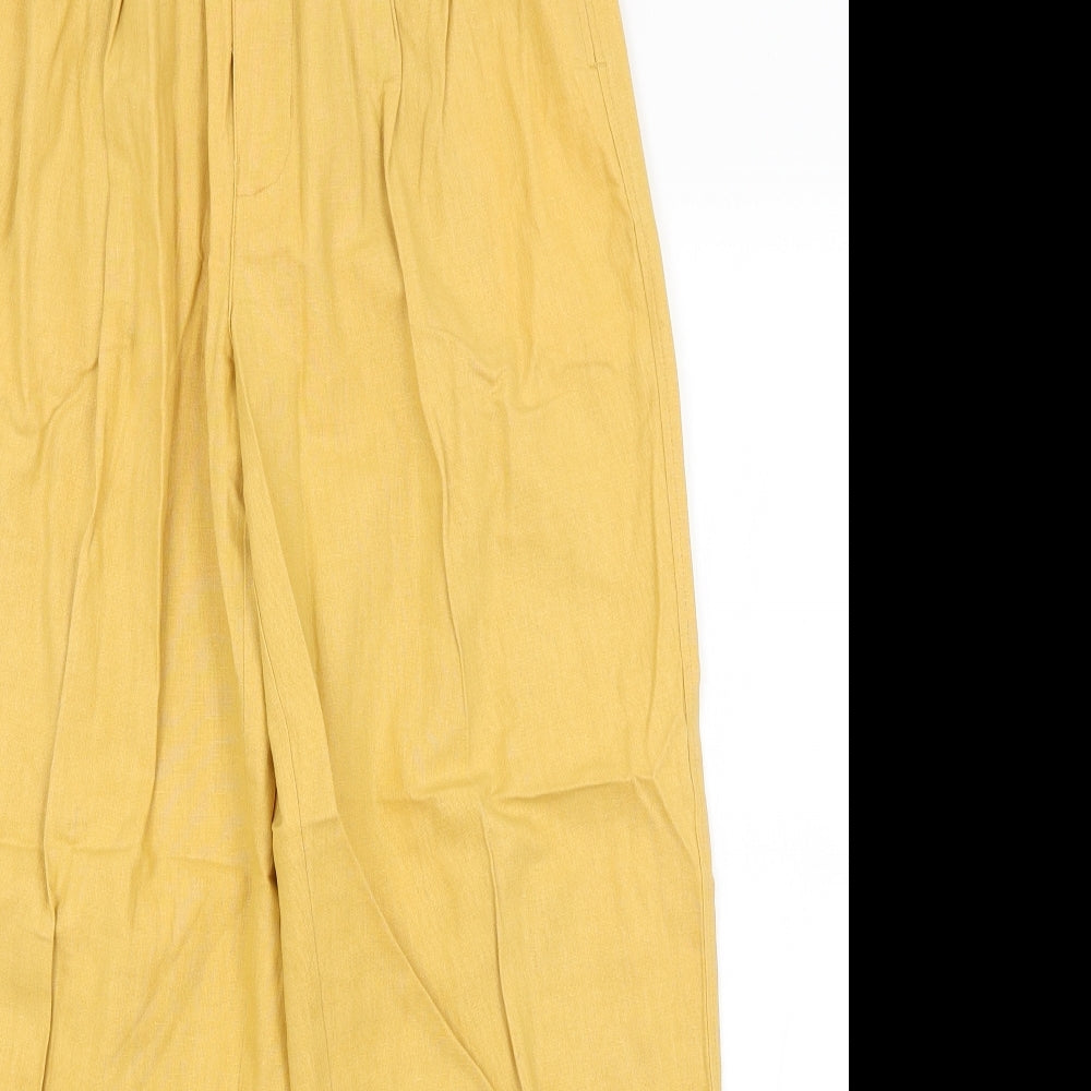 Imitz Womens Yellow   Trousers  Size M L27 in