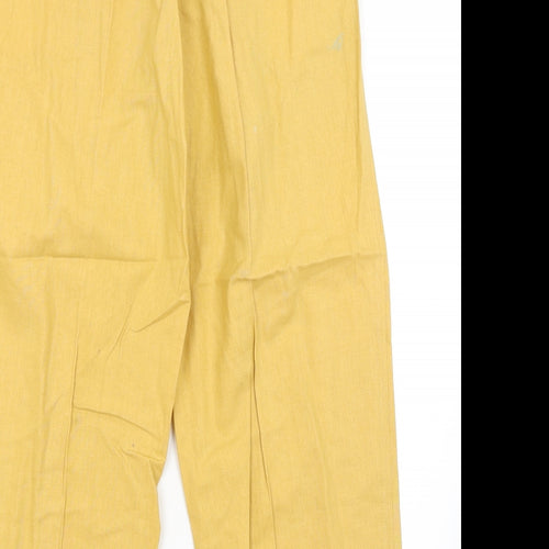 Imitz Womens Yellow   Trousers  Size M L27 in